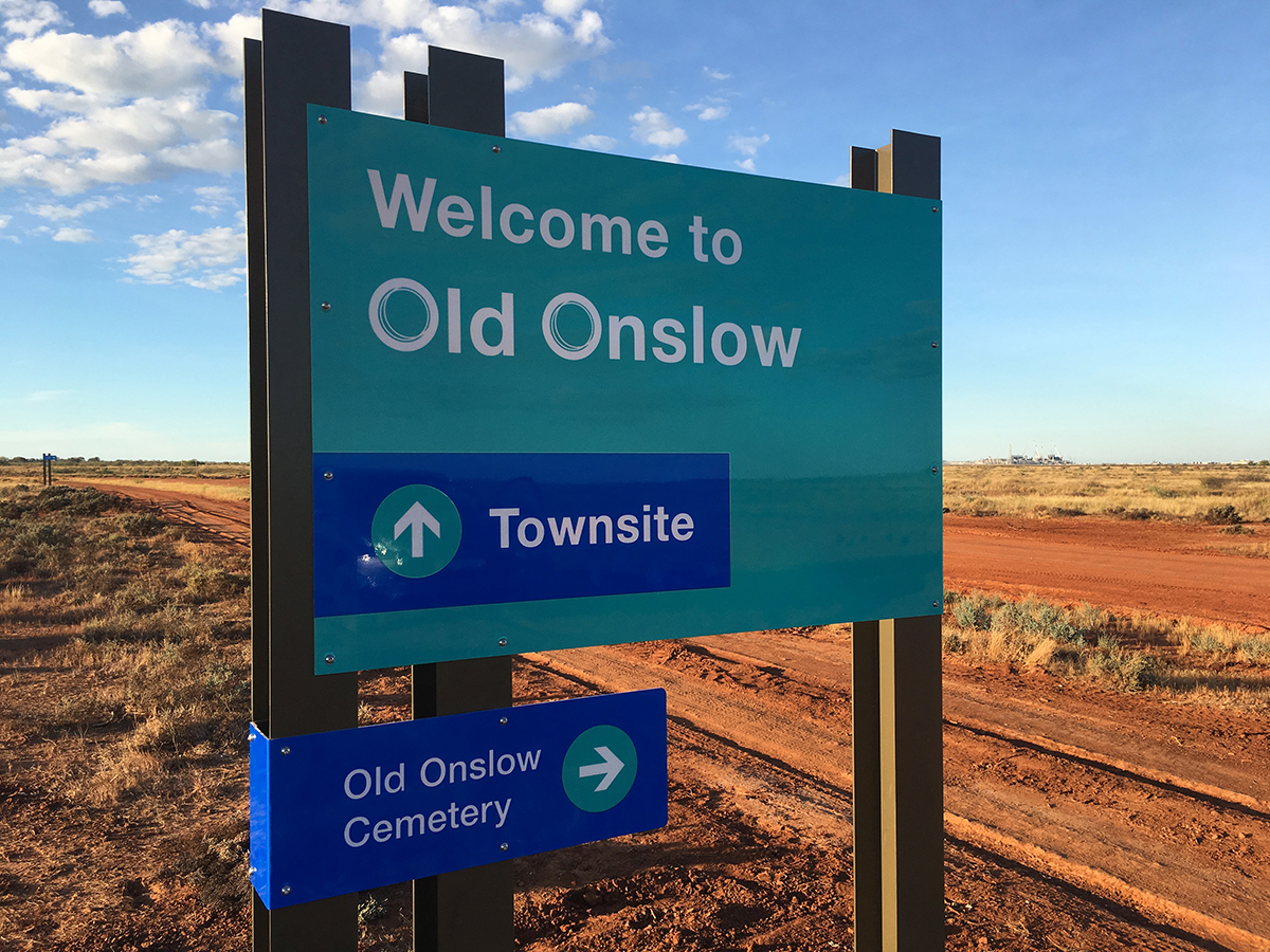 Creative Spaces - Projects - Old Onslow Signage - Pilbara Region WA