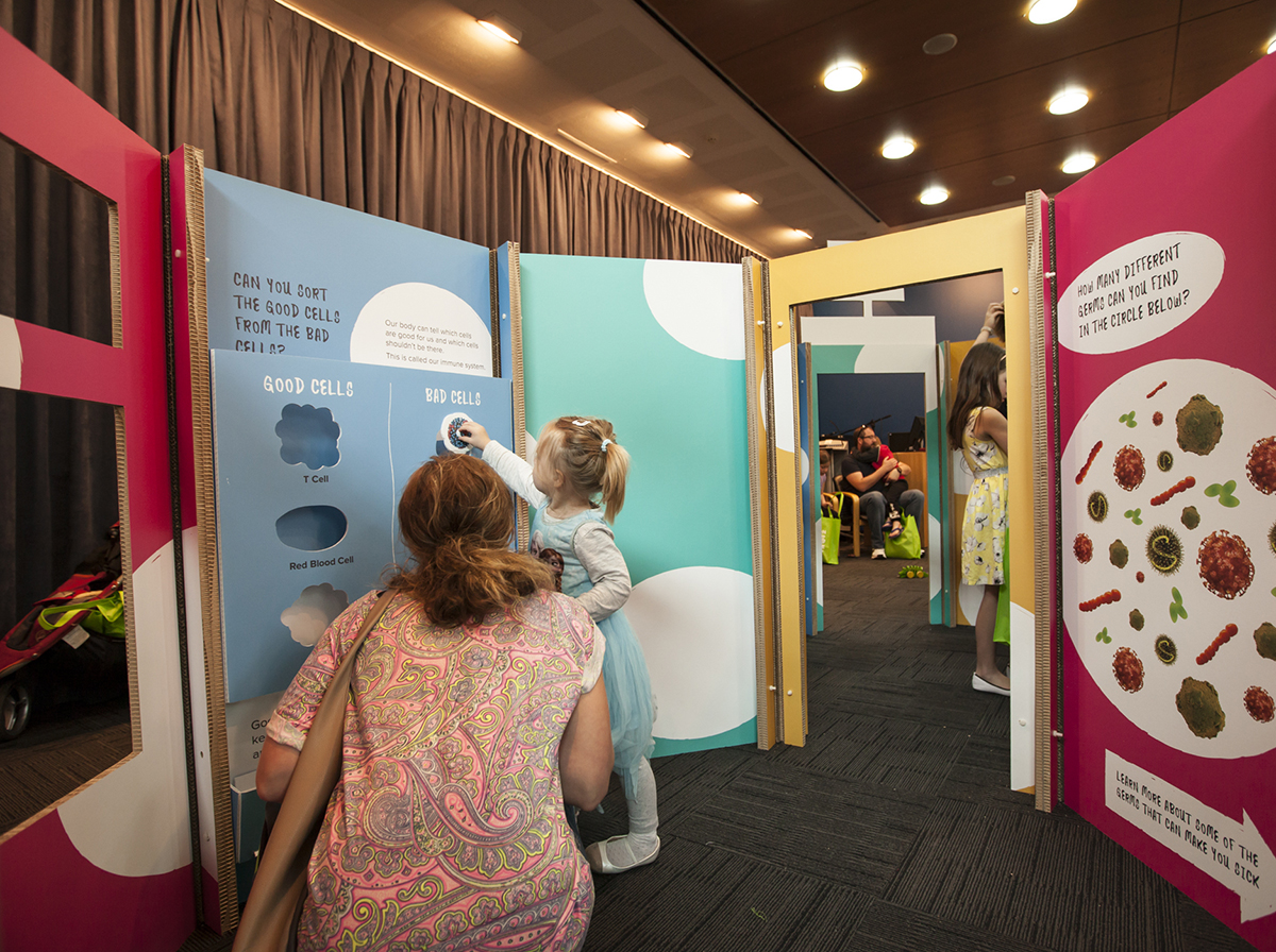 CreativeSpaces - Projects - Telethon Kids Institute Interactive House - Interactive Exhibition Design - Perth