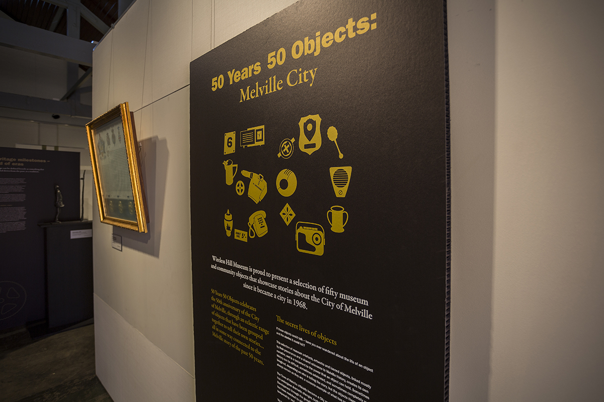 Creative Spaces - Projects - 50 Years 50 Objects - Exhibition Design - Perth