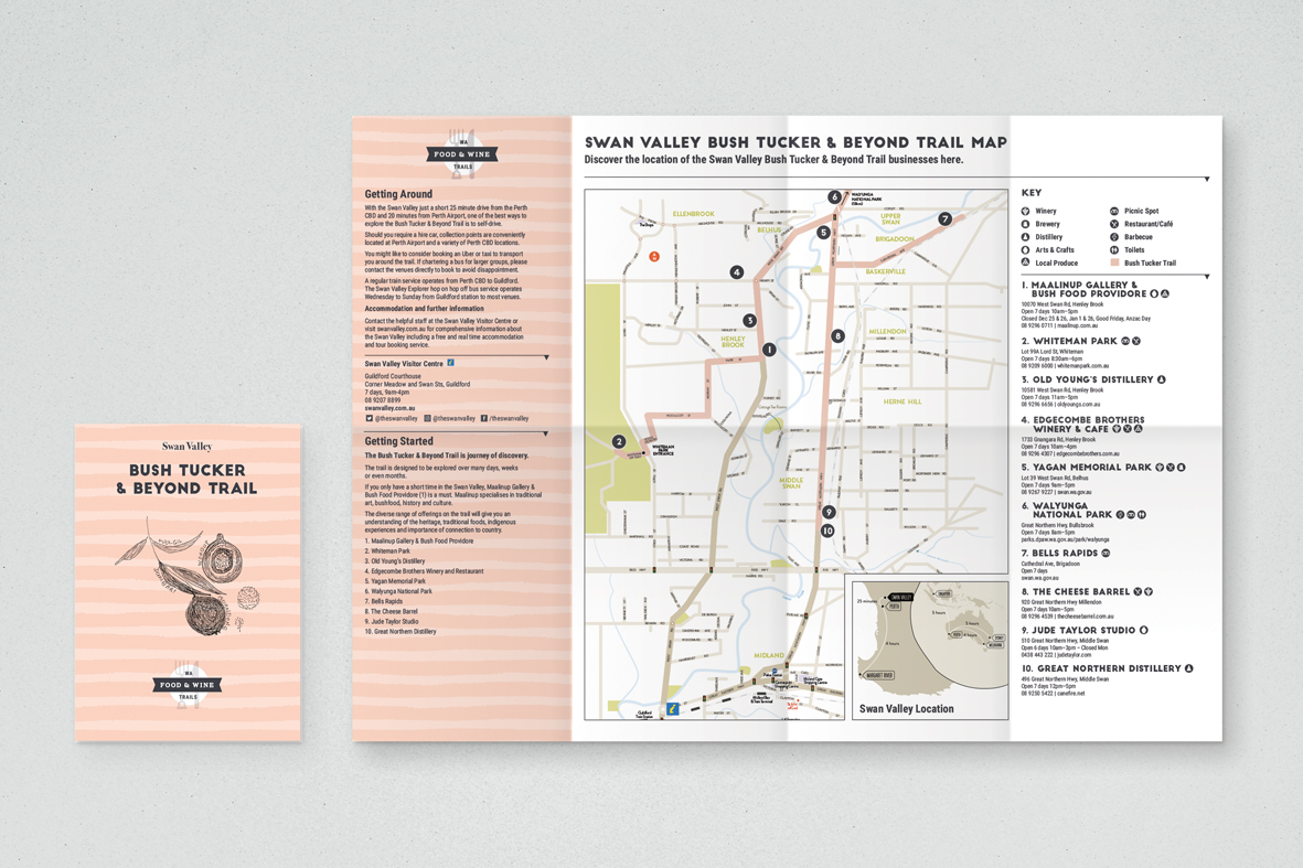 Creative Spaces - Projects - WA Food & Wine Trail Brochures - WA